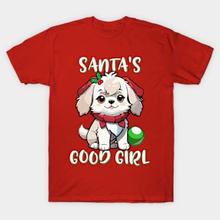 Copy of Santa's Good Girl Christmas Puppy T-Shirt